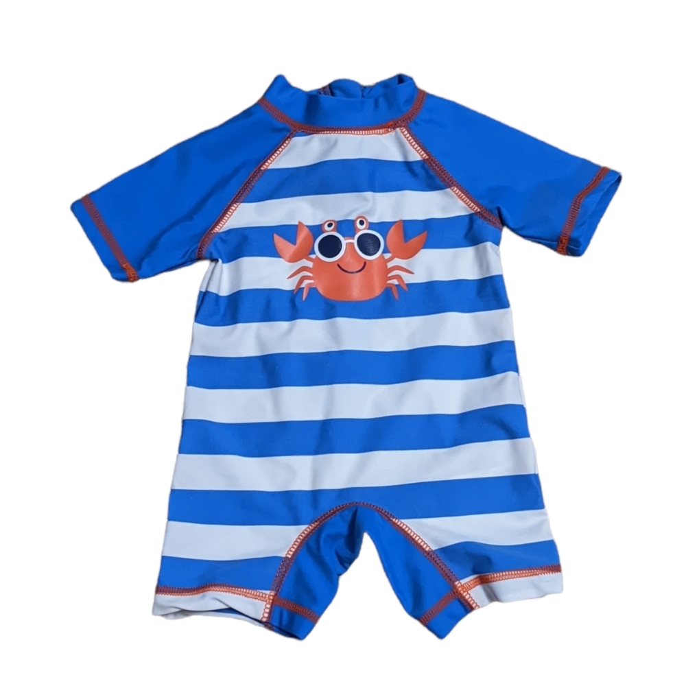 Little Me Rash Guard Swimsuit 6-9M
